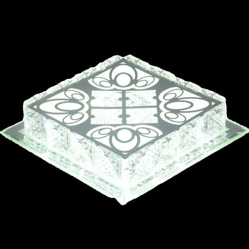 2026新款水晶过道走廊灯玄关入户灯嵌入式10公分筒灯明装变光LED