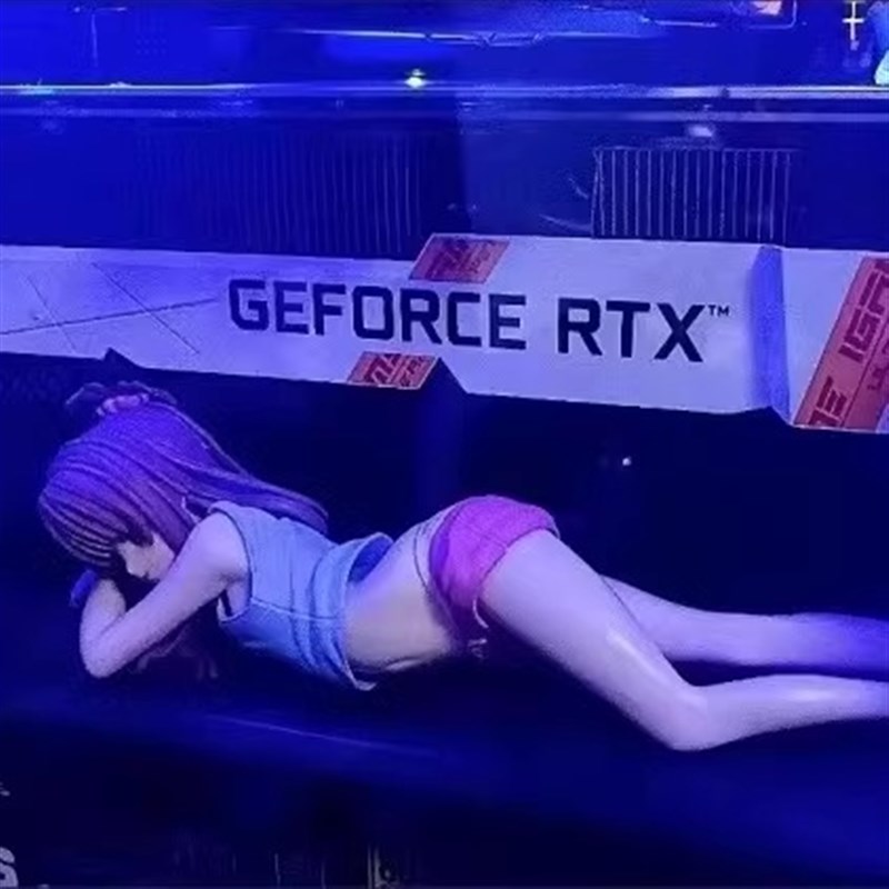 结城美柑手办海景房机箱躺姿显卡摆件装二次元动漫女手办精品摆件图片