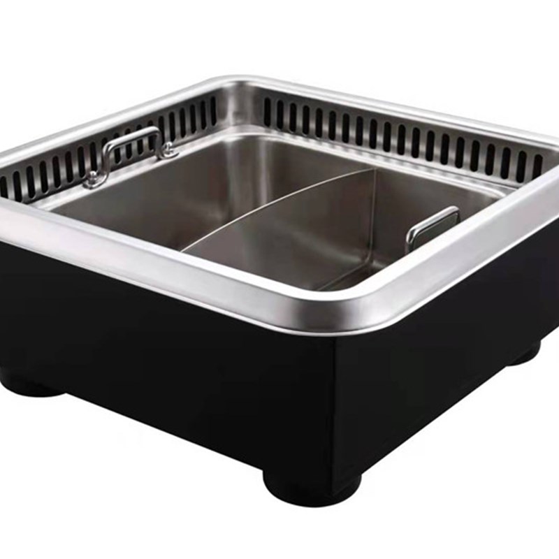 商用方型下沉式无烟火锅炉36*36cm 海底捞麻辣店专用电磁炉3000W