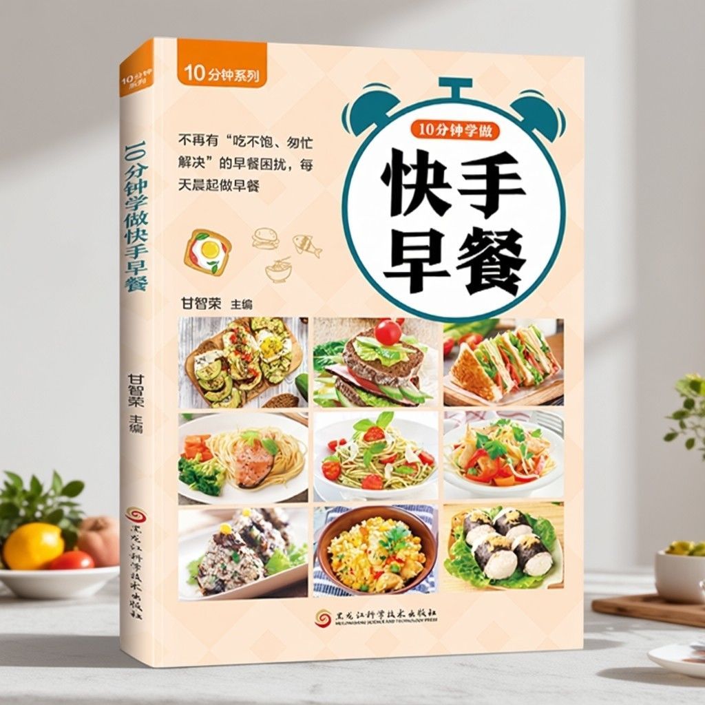 抖音同款】快手早餐好吃易做的营养早餐新手一学就会食谱内容丰富创意搭配早餐食谱轻松上手快速早餐做法速成新手早餐美食菜谱书