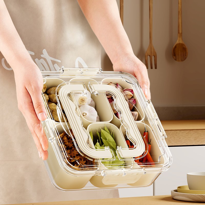 香料收纳盒家用佐料大料花椒调料盒八角桂皮干辣椒大料厨房调料罐