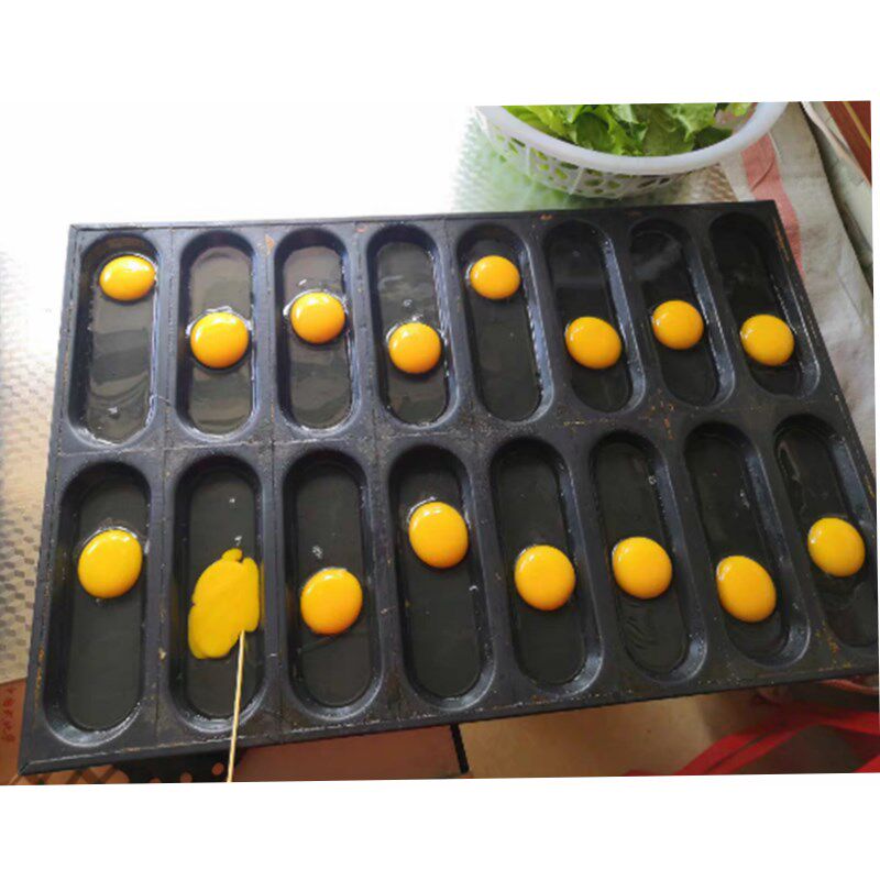 商用16连椭圆煎蛋汉堡不粘烤盘掉渣饼烤鸡蛋模具大烤箱用 40*60cm
