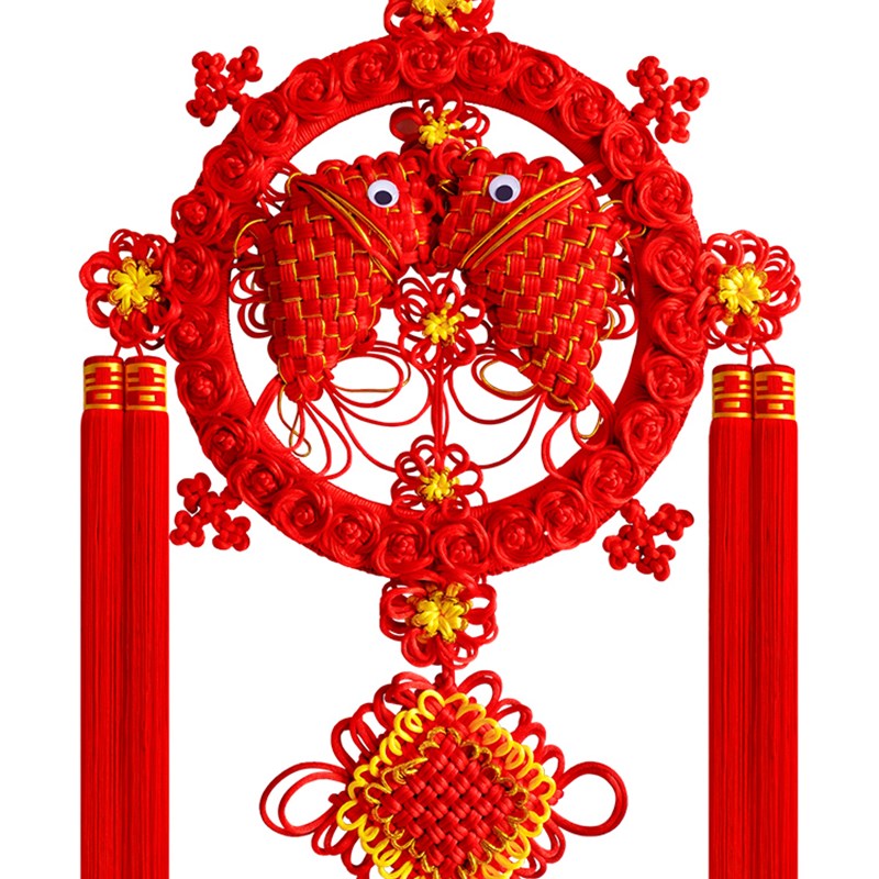 福来祥中国结挂件喜庆客厅卧室家居玄关摆件春节装饰新房工艺品