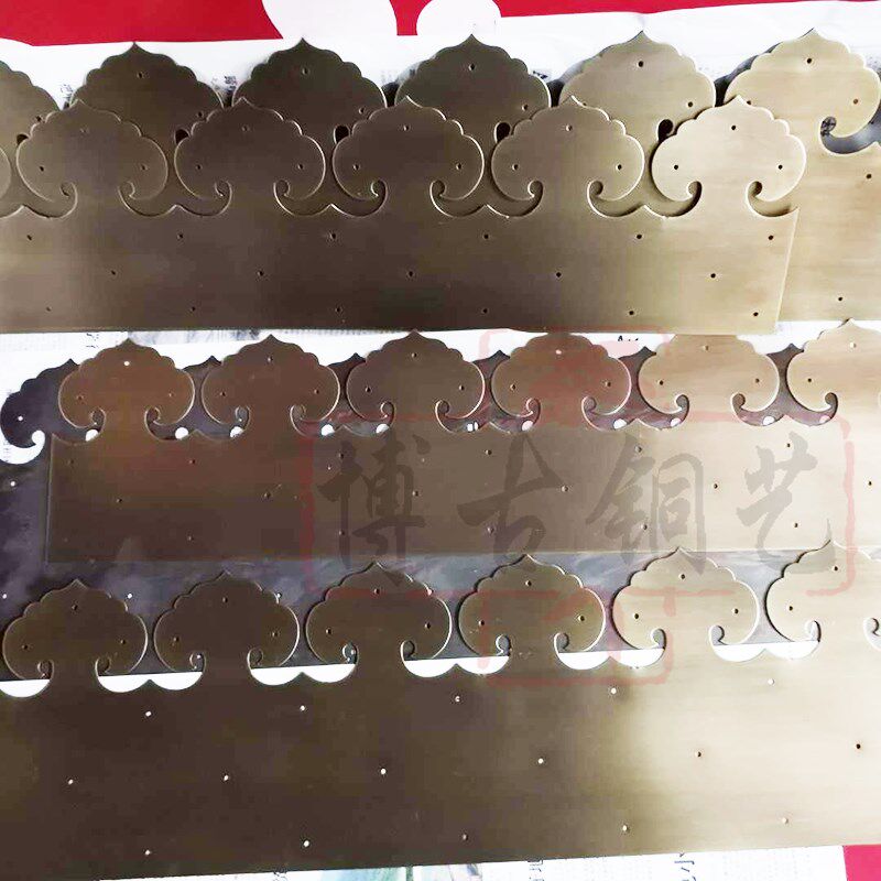 中式仿古大门铜条包角包边条门条铜片木门装饰铜配件铁条纯铜压条