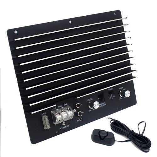 新品1500W发烧大功率10寸12寸低C音炮功放板被动低音炮单路功放12