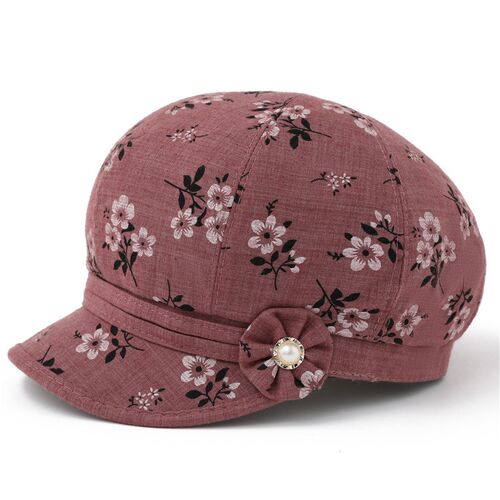 春秋天中老年人帽子女秋中年薄款妈妈布帽老人奶奶鸭舌帽老年人帽