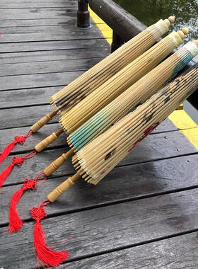 油纸伞古风桐油伞老式手工古典雨伞防雨防晒摄影婚礼道具女汉服伞