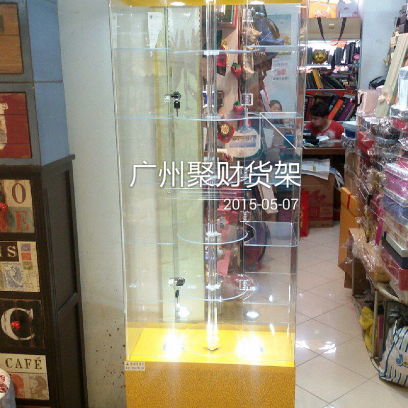 亚克力货架/超市货架/便利店货架/烟酒货架/精品柜/模型旋转柜