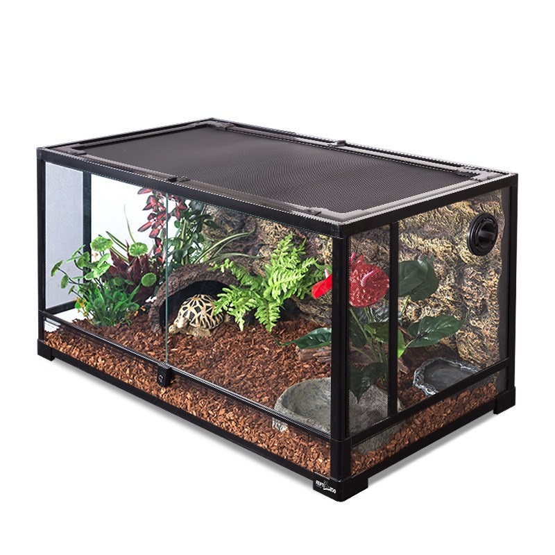 新派宠物瑞皮Reptizoo鹦鹉饲养箱蜥蜴爬宠虫热带雨林生态缸造景缸