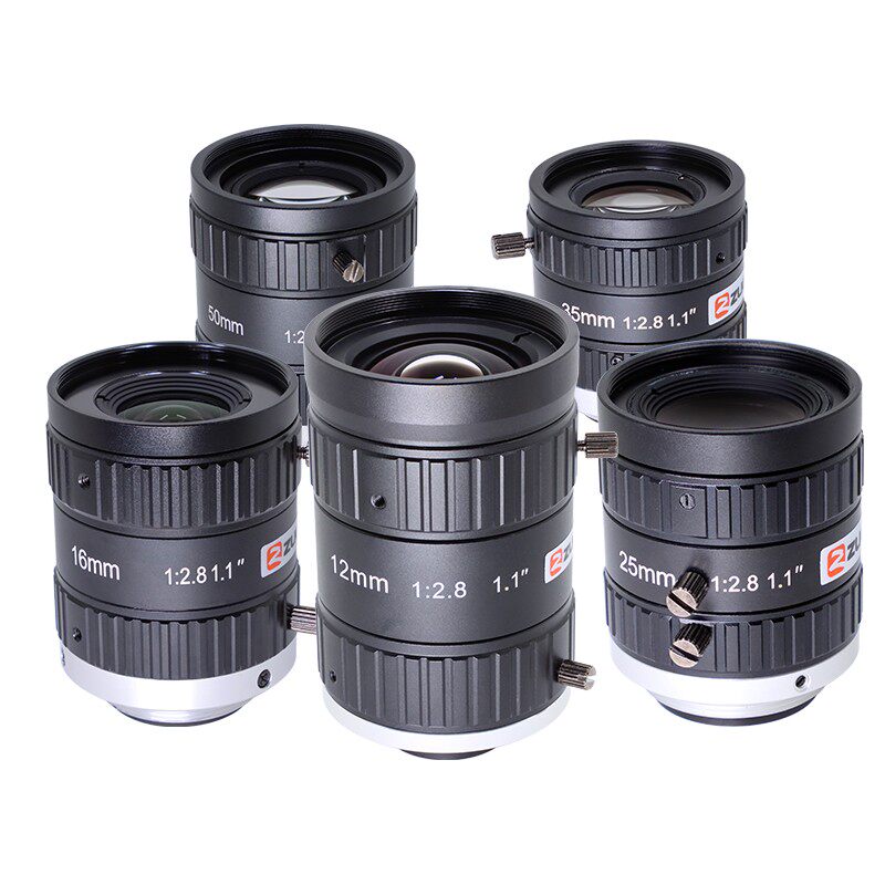 2000万工业镜头定焦12mm16mm25mm50mm手动光圈相机镜头1.1英寸C口