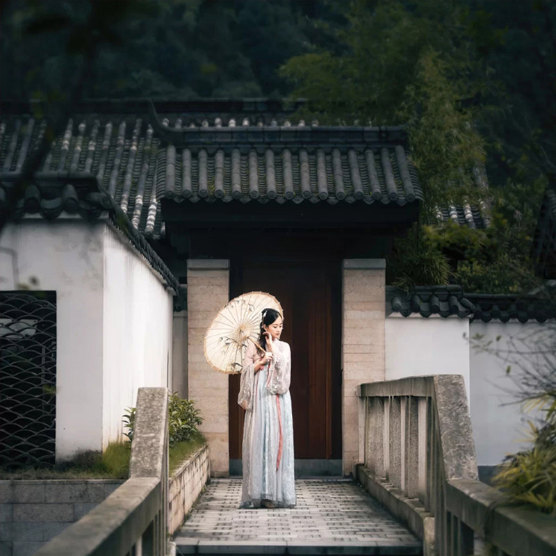 古风仿古吊顶汉服装饰纯手工摄影舞蹈中式防雨防晒实用两用油纸伞