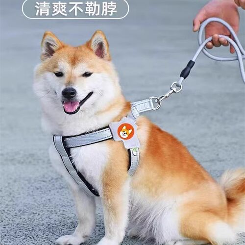 Y型防护胸背带狗狗牵引绳背心式柔软透气狗形不勒脖宠物遛狗单绳