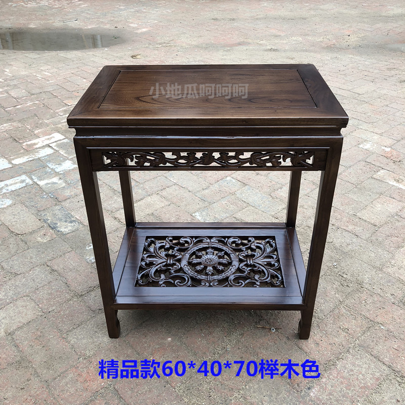 鱼缸架盆景桌实木客厅石头底座花架子多功能底座整件发货送货到家