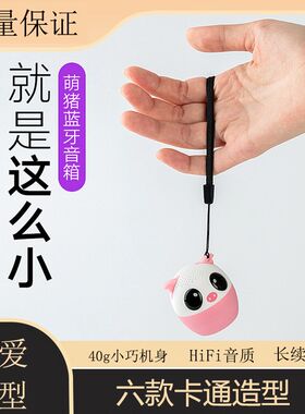 无线迷你音响蓝牙小音箱可爱卡通儿童便携手机低音炮续航语音通话