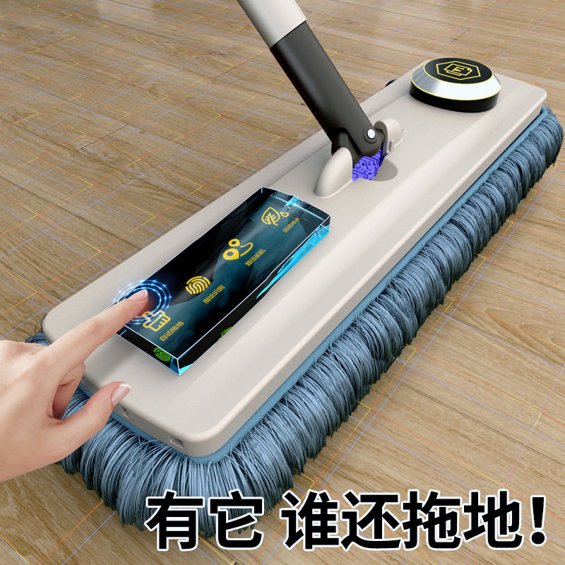 贝娜茜免手洗家用拖把干湿两用吸水拖布大号木板懒人墩布拖地神器