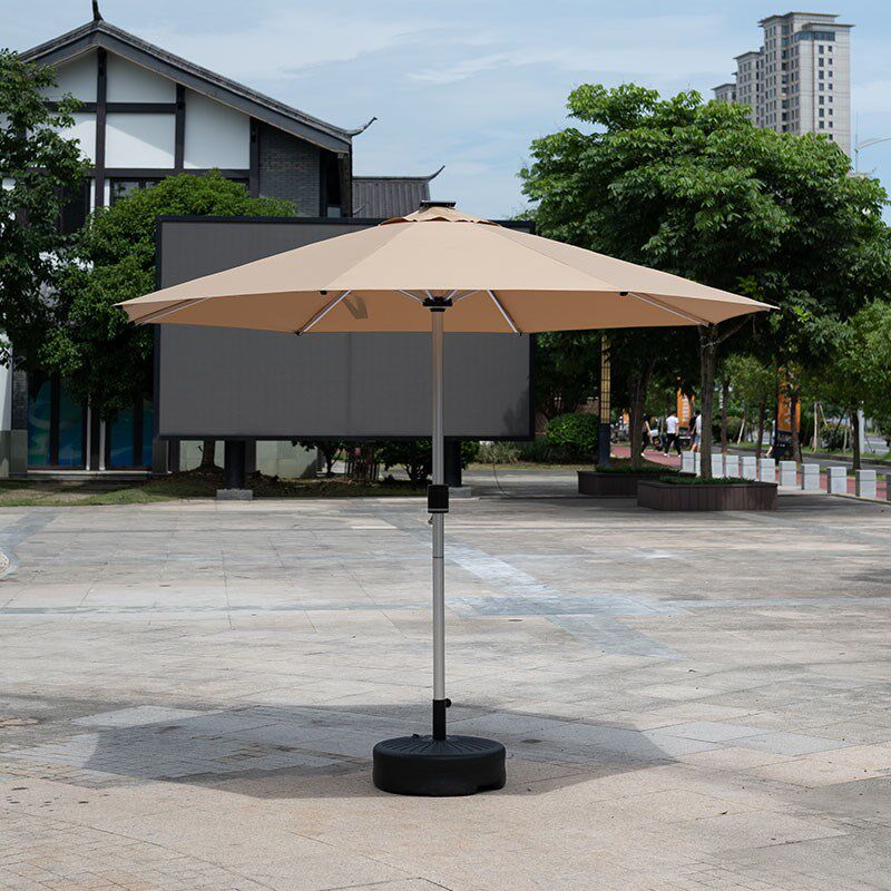 全铝带灯可充电户外伞遮阳伞庭院伞太阳伞棚商用室外别墅罗马伞