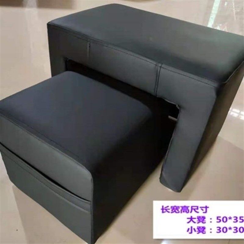 美甲洗脚修脚做脚趾甲专用子母凳美容养生足疗按摩沙发大小技师凳