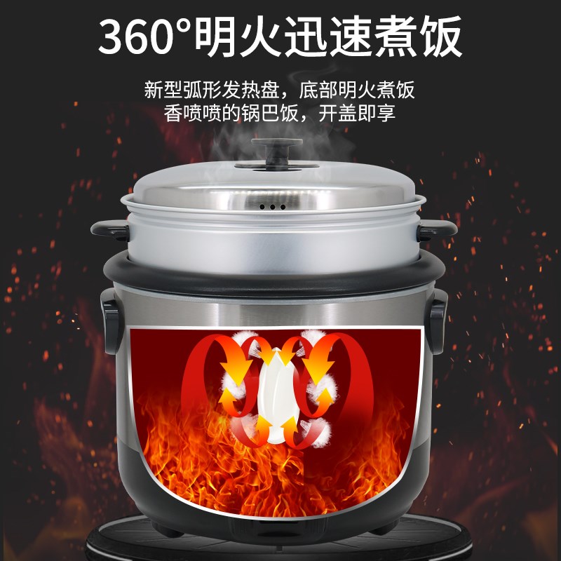 榄能全自动不粘锅沼气专用饭锅3.5L锅养殖场饭煲农村粪便气锅配件