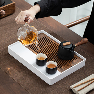 记今朝 日式泡茶壶茶具套装家用客厅小型功夫陶瓷侧把壶轻奢茶盘