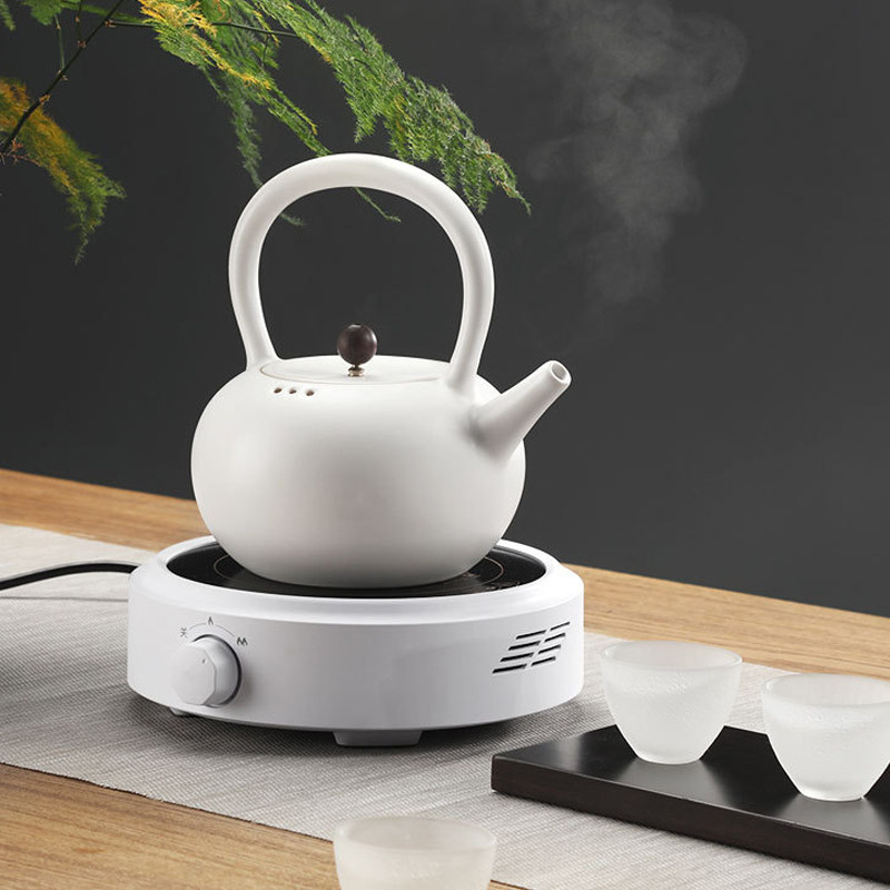 北欧家用圆形电陶炉煮茶器 商用小型烧水壶煮茶炉玻璃茶壶专用