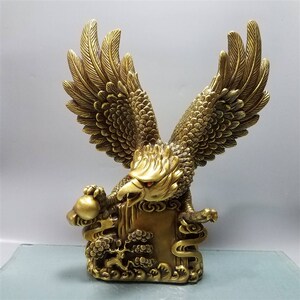 纯铜老鹰摆件雄鹰大展宏图大鹏展翅家居客厅办公室装饰品开业礼品