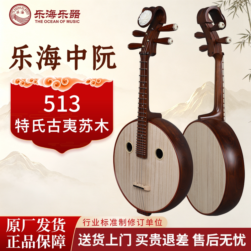 乐海乐器特氏古夷苏木中阮 红木专业演奏考级中阮 民族弹拨513