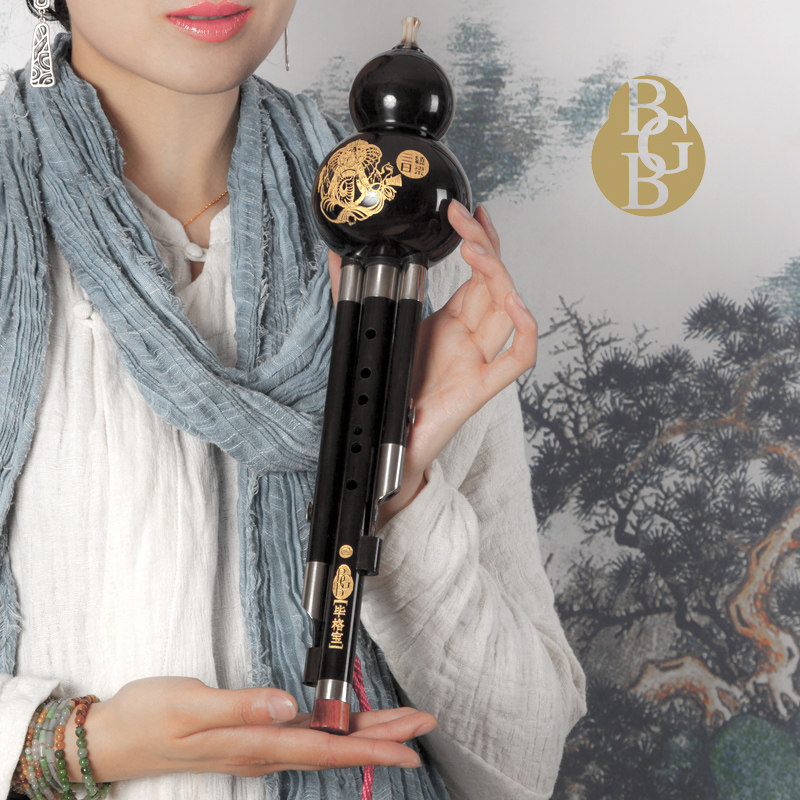 云南毕格宝黑檀木葫芦丝绕梁三日c调降b调A/G/F 初学专业演奏乐器