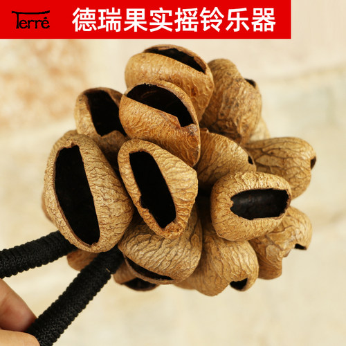 德瑞Terre非洲手摇铃植物果实摇铃串铃手链脚链伴奏民族小众乐器