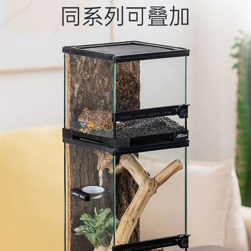 新款JKZOO爬虫生态造景饲养缸爬宠箱蜥蜴睫角R属守宫角蛙通用套装