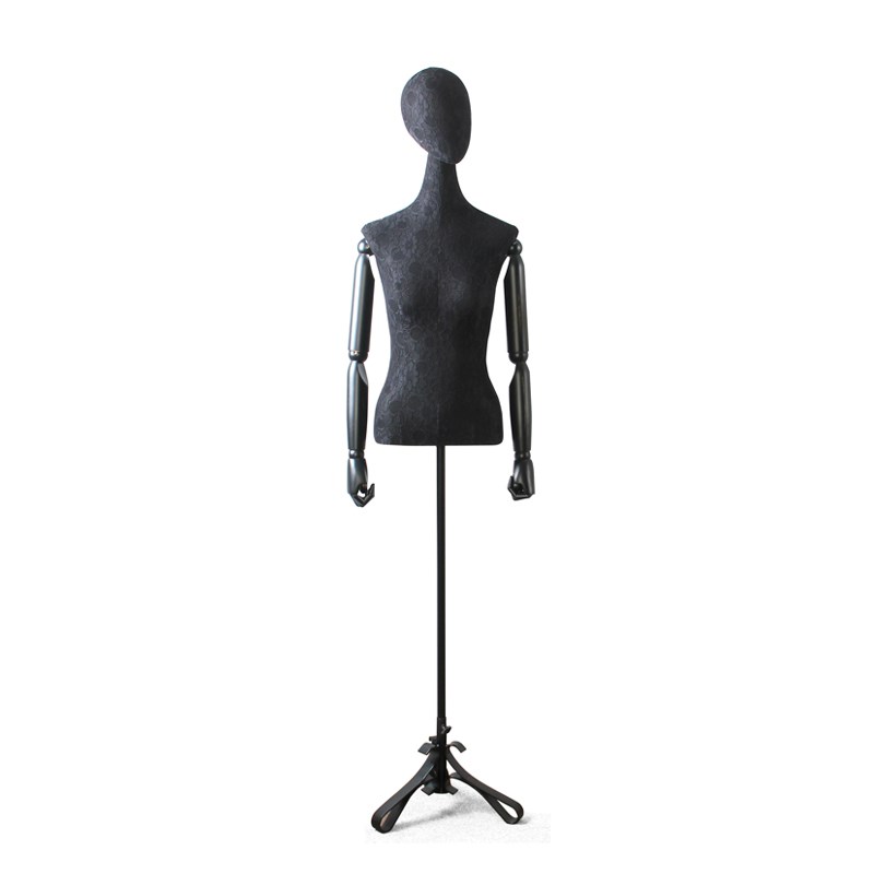 模特道具女服装店模特架半身女模特木手橱窗陈列装饰展示底座人台