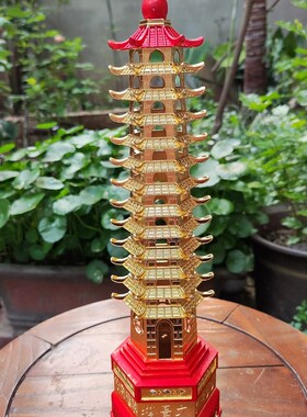 学生用的文昌塔13层纯铜摆件文昌位布局挂件文昌帝君金榜题名礼盒