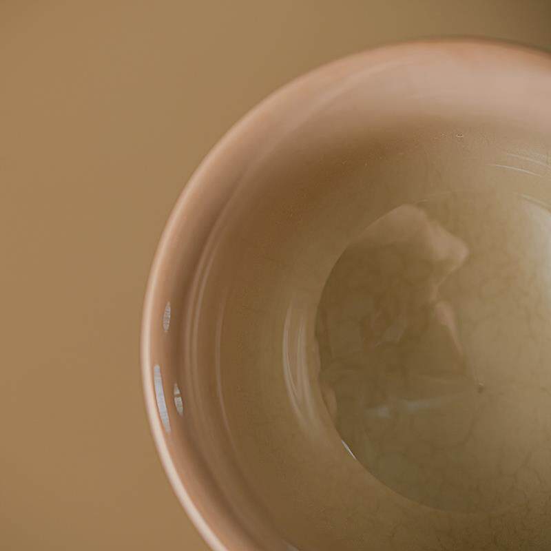 朴雅猪油冻高脚主人杯单杯茶杯复古个人家用陶瓷品茗杯功夫茶茶盏