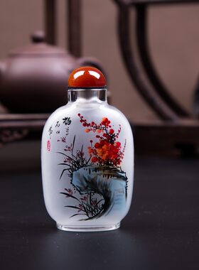中国风鼻烟壶送老外内画出国礼品礼物中国特色工艺品创意摆件纪念