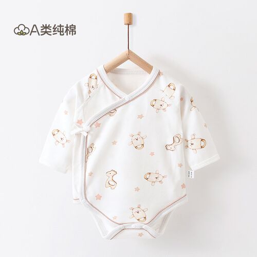 宝宝衣服包屁衣A类纯棉夏季新生婴儿睡衣连体衣居家三角哈衣爬服