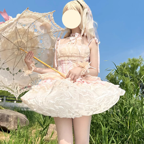 花田喜事lolita暴力无骨纱撑