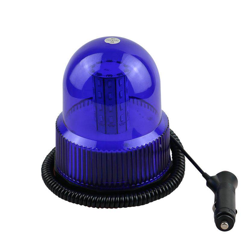工程黄色高亮12V24V汽车警示灯圆形吸顶校车清障车led旋转爆闪灯