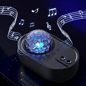 投影灯爆品宇航员星空太空船投影灯迷你飞船七彩灯音乐激光星空灯