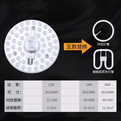 天之蓝led灯板灯芯改造灯条灯盘圆形节能80W灯泡模组贴片光芒系列