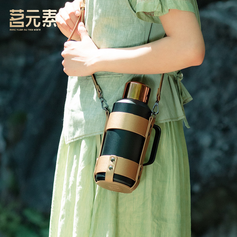 小钢炮迷你焖茶壶茶水分离喝水杯大容量男女316不锈钢旅行闷泡壶