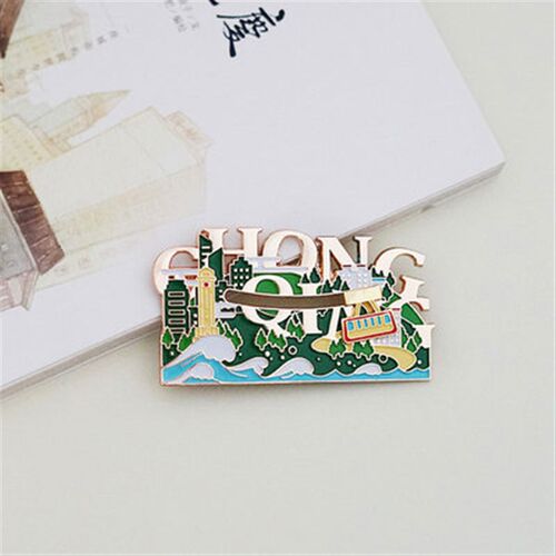 清川至物 重庆成都城市滑动金属冰箱贴 创意景观冰箱磁性贴纪念品