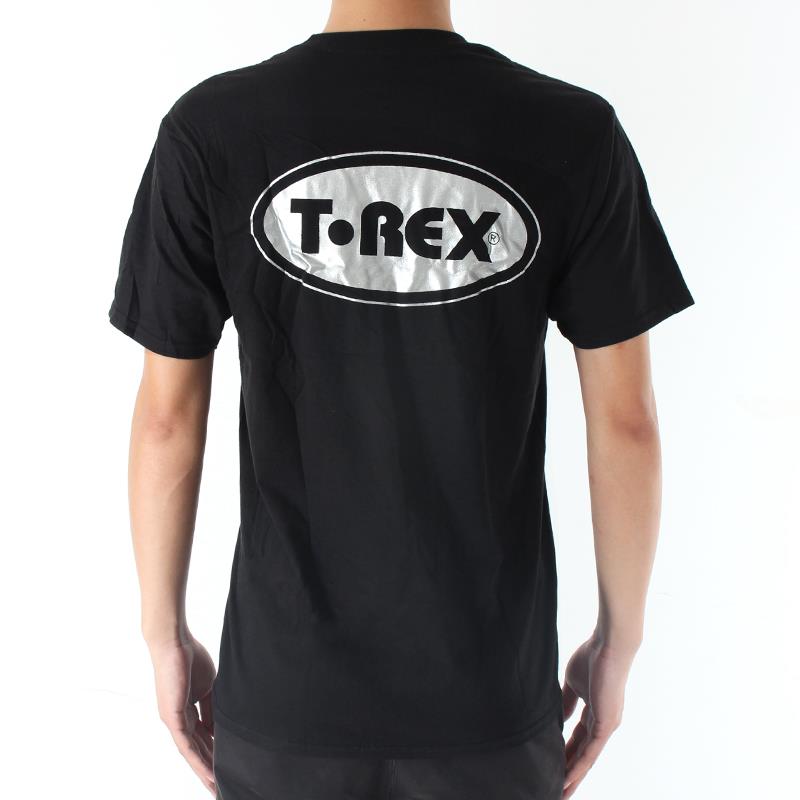 T-REX T恤短袖男女款圆领宽松休闲上衣黑色夏装修身宽松夏季