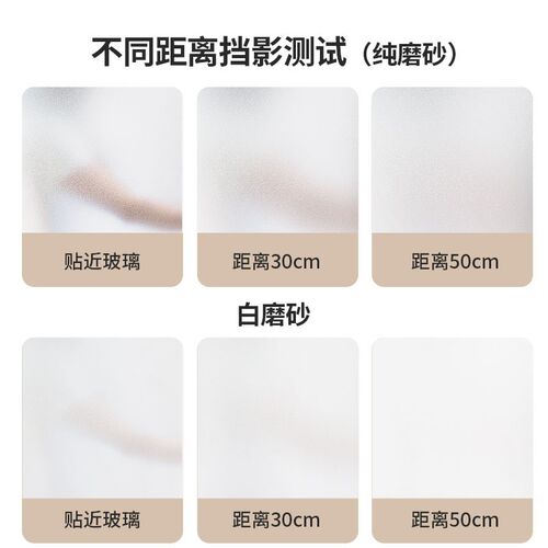 窗户磨砂玻璃贴纸遮光窗纸防走光贴膜透光不透明浴室卫生间防窥纸