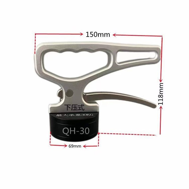 手提磁盘永磁起重器小型工业吸盘手柄激光取料器吸铁QH-30