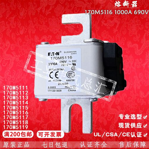 巴斯曼 熔芯 170M5112-5111-5113-5114-5115-5116-5117-5118-5119