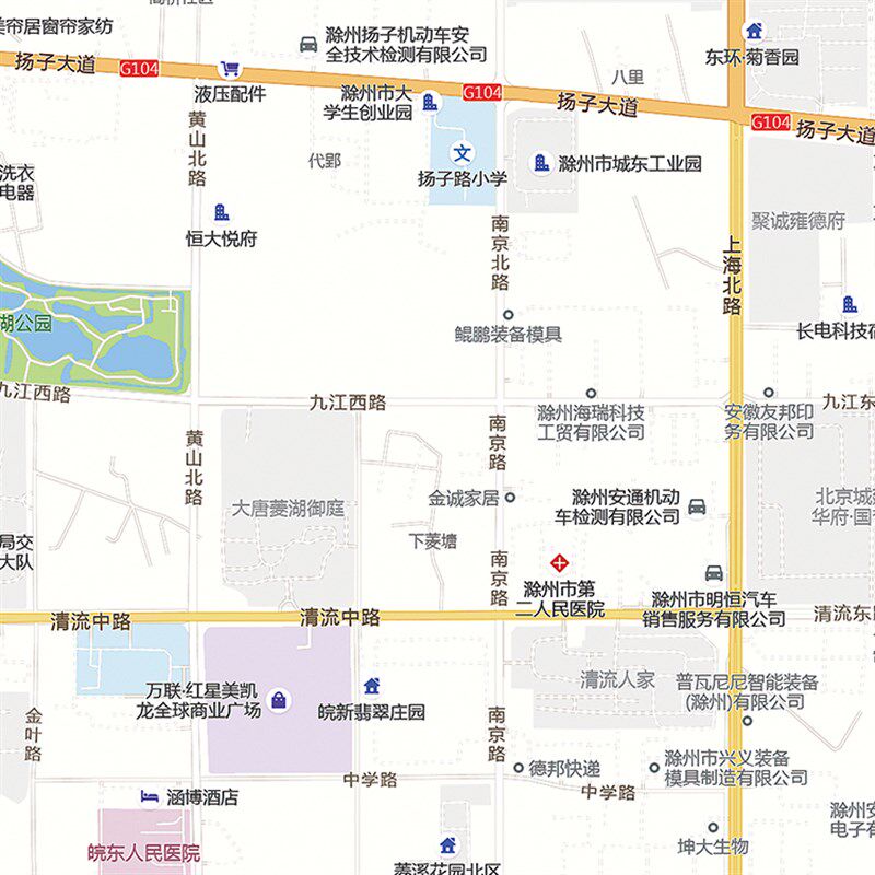 2026新款滁州市地图贴图办公室挂图高清防水墙壁贴超大装饰画定制