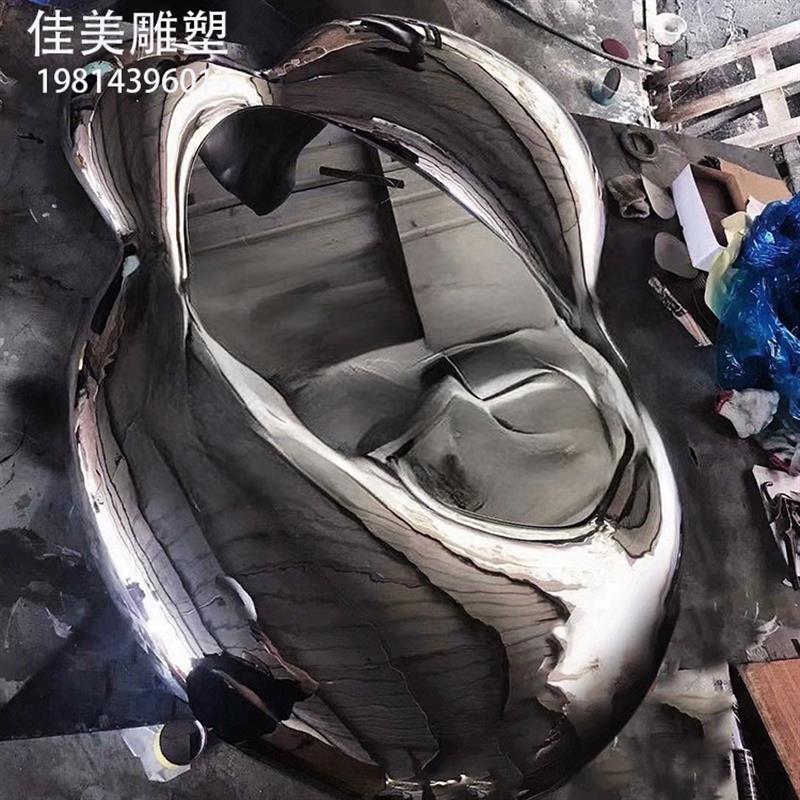 不锈钢金属镜子壁饰酒店家居轻奢软装饰品客厅玄关餐厅墙面挂件