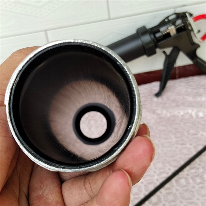 升级款黑金刚改装23轴承省力胶枪自动断胶一枪两用加厚铝合金胶桶