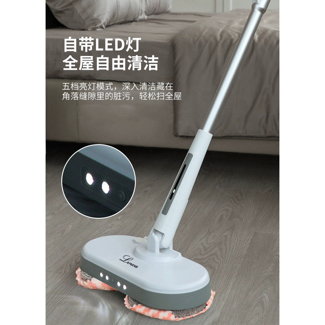 电动拖把拖地打蜡抛光机懒人神器木地板抛光手持无线充电