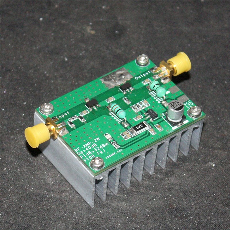 600MHz 2w 40dB 高频 射频 宽带功率放大器 成品 实拍