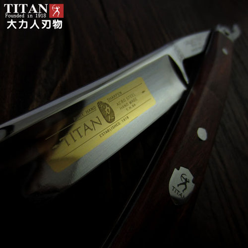 大力人TITAN典藏金箔血木钢头黑檀钢头老式剃刀手动剃须刀刮胡刀